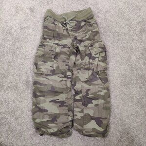 Gap Boy's Lined Camouflage Pants Size 5 Years 100% Cotton Gorpcore Cargo Winter